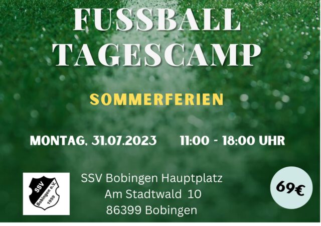 Sommerferien Tagescamp bei SSV Bobingen